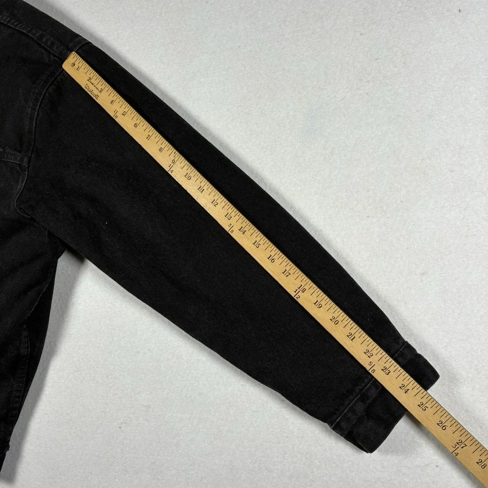 VTG 1995 Levis 70629 Blackout Mens L Sherpa Lined Denim Trucker Type 3 Jacket